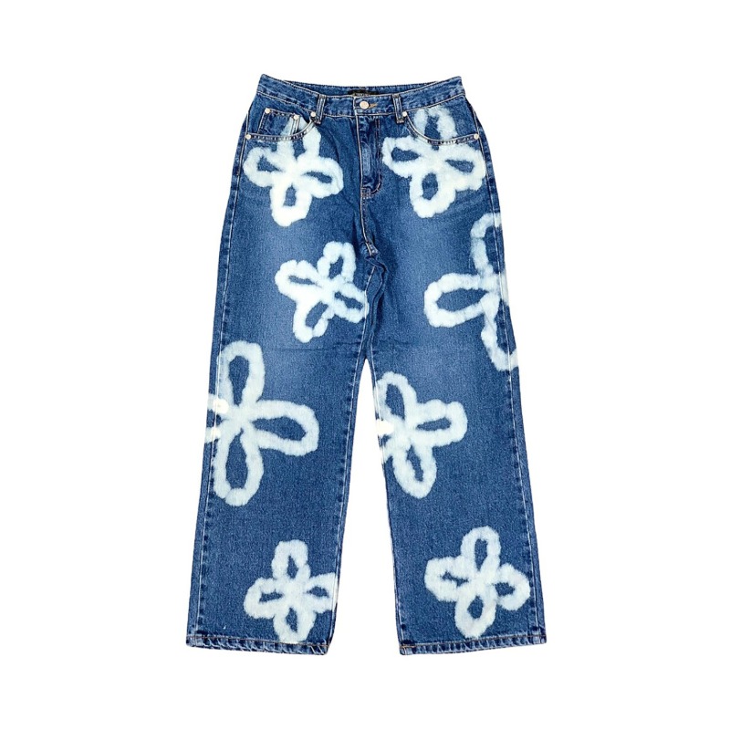 [SURGERY : 써저리] Pre-order // Surgery bleached clover jeans &#039;blue denim&#039;
