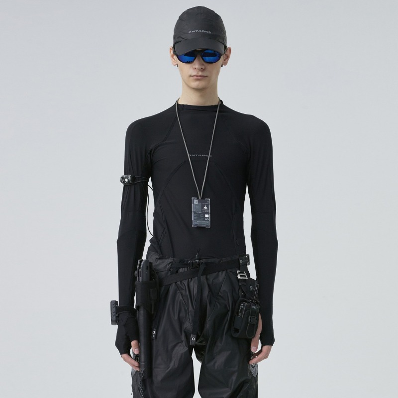 [HAMCUS : 햄커스] ANTARES / Standard multi panels elastic bodysuit Black