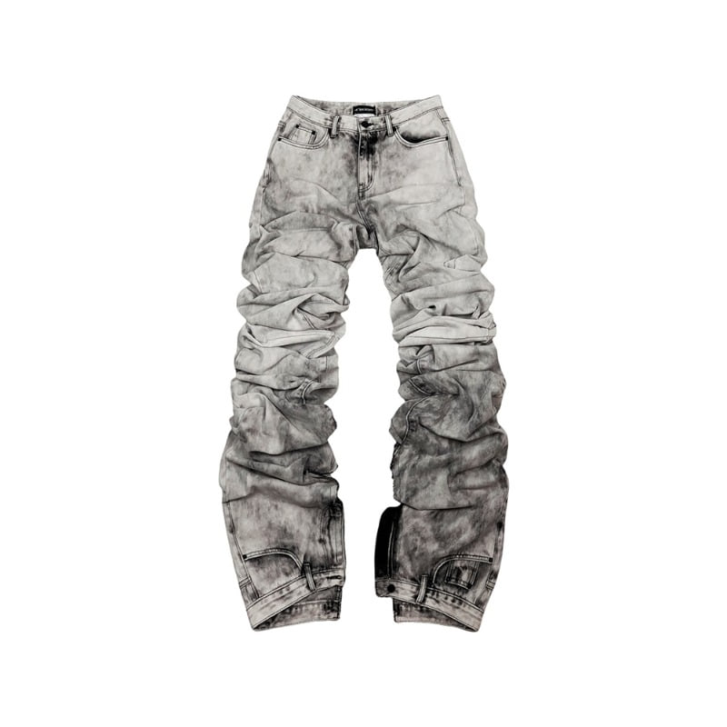 [SURGERY : 써저리] Long Length Double Washed Jeans Dirty Snow Grey