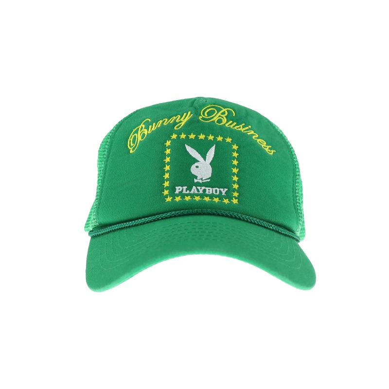 [AFB : 에이에프비] AFB X PLAYBOY Logo Mesh Cap Green
