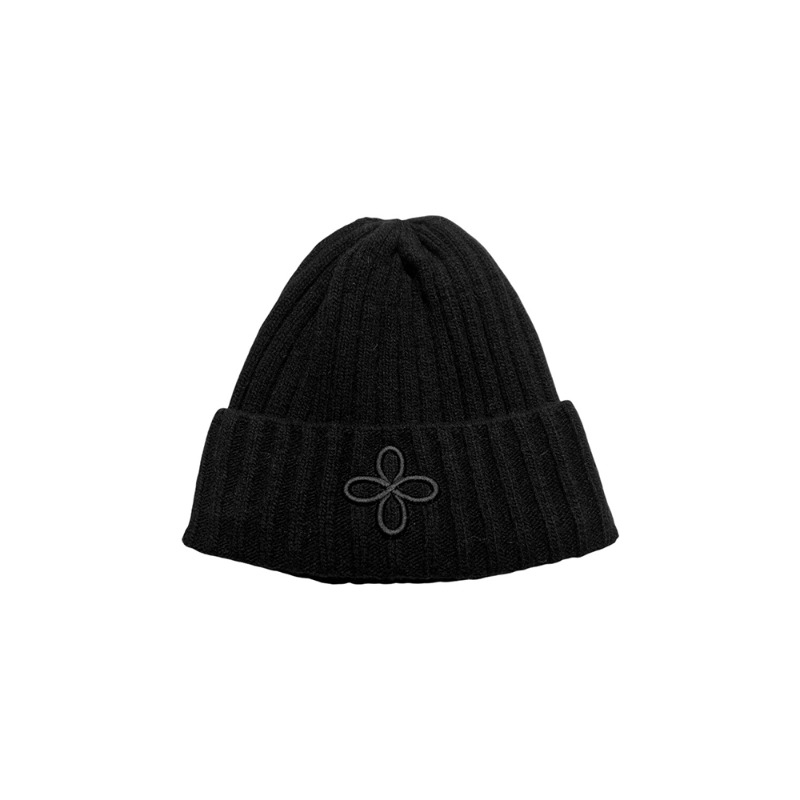 [SURGERY : 써저리] Surgery Embroidery Logo Wool Beanie Black