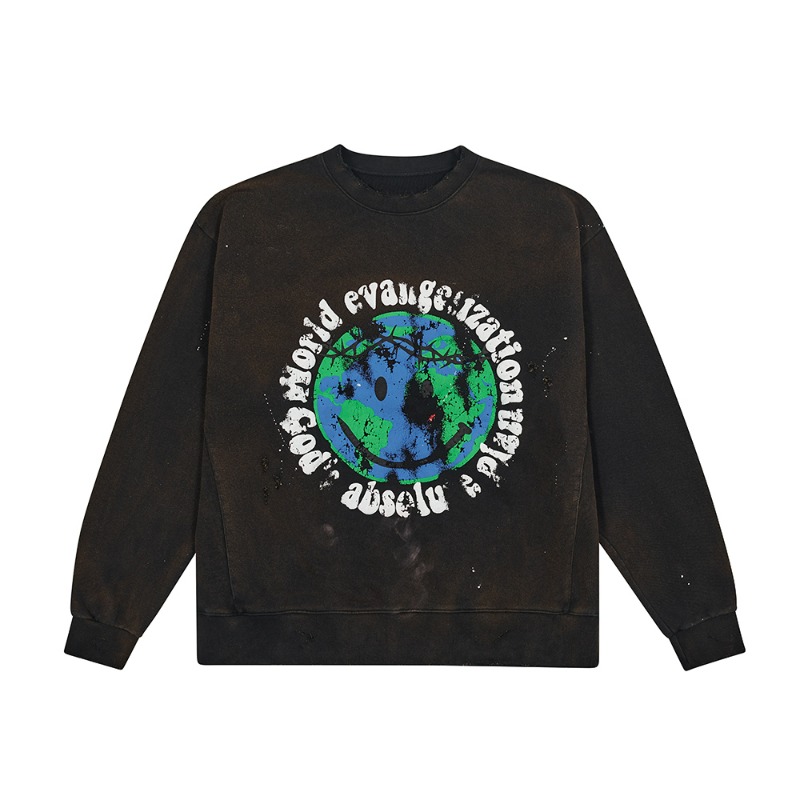 [SOMEIT : 써밋] SAVE EARTH Vintage Sweat Shirts Vintage Black