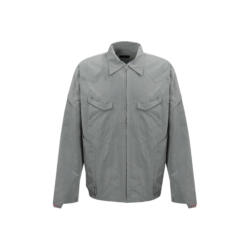 [KANGJUNGSEOK : 강정석] (A) NON FUNCTIONAL Jacket sage grey