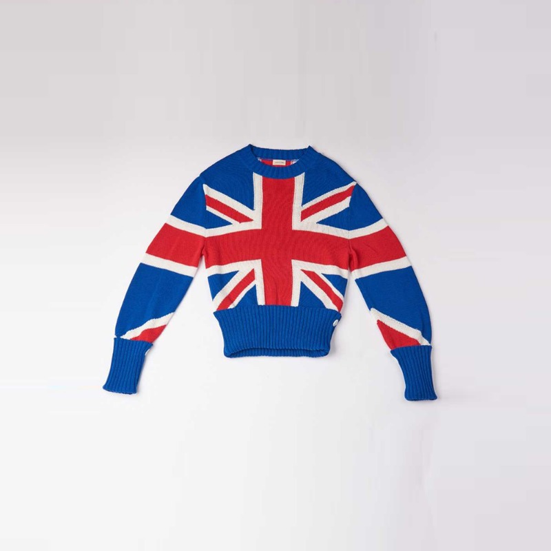 [STEFAN COOKE : 스테판 쿡] Union Jack turn-up cotton sweater