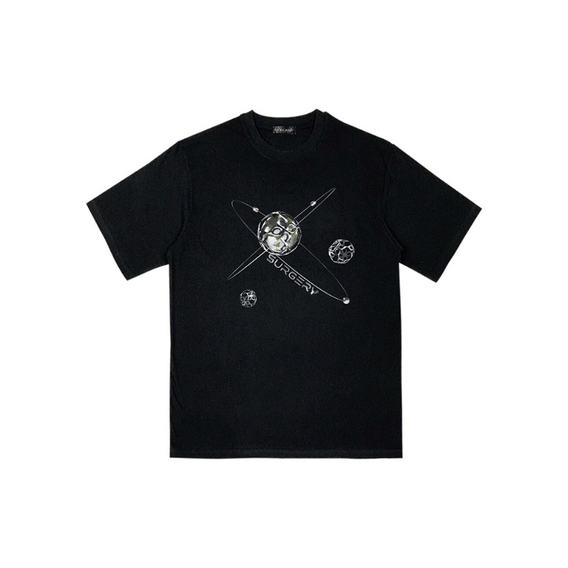 [SURGERY : 써저리] metal planet T-shirts &#039;black&#039;