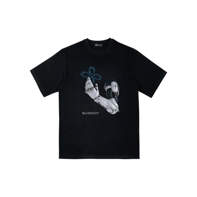 [SURGERY : 써저리] cyborg arm T-shirts &#039;black&#039;