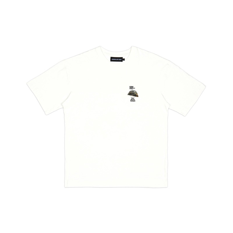 [SUNDAY OFF CLUB : 선데이오프클럽]  Full Metal Sunday Short Sleeve T-Shirt - Off White