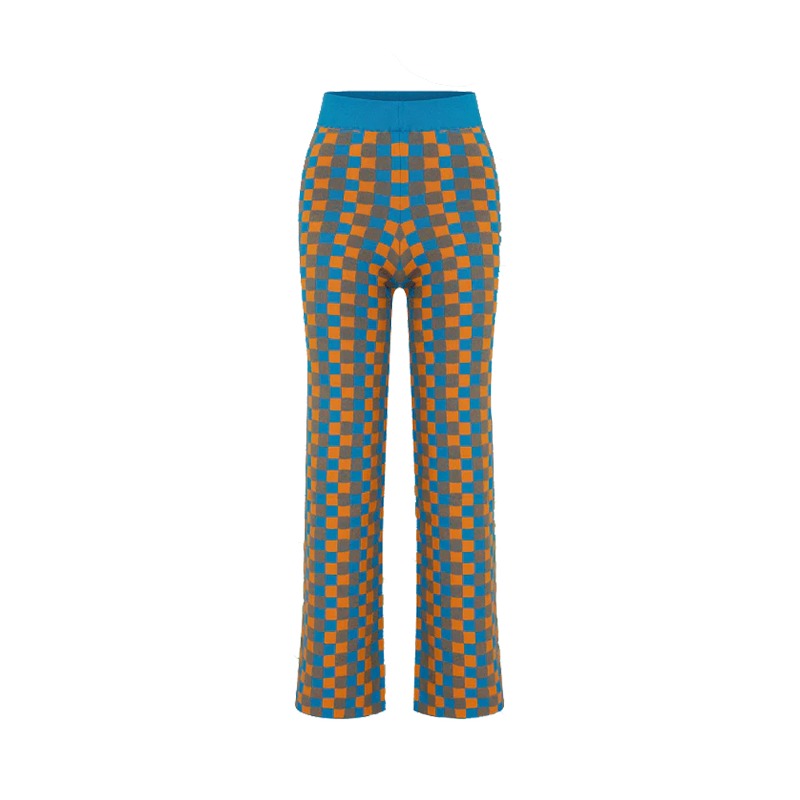 [Vatka : 바트카] TOAST Knit-pants blue-orange