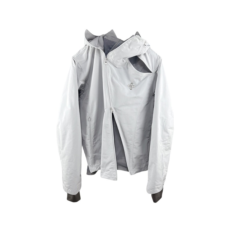 [SURGERY : 써저리] zip-up technical jacket &#039;light grey&#039;