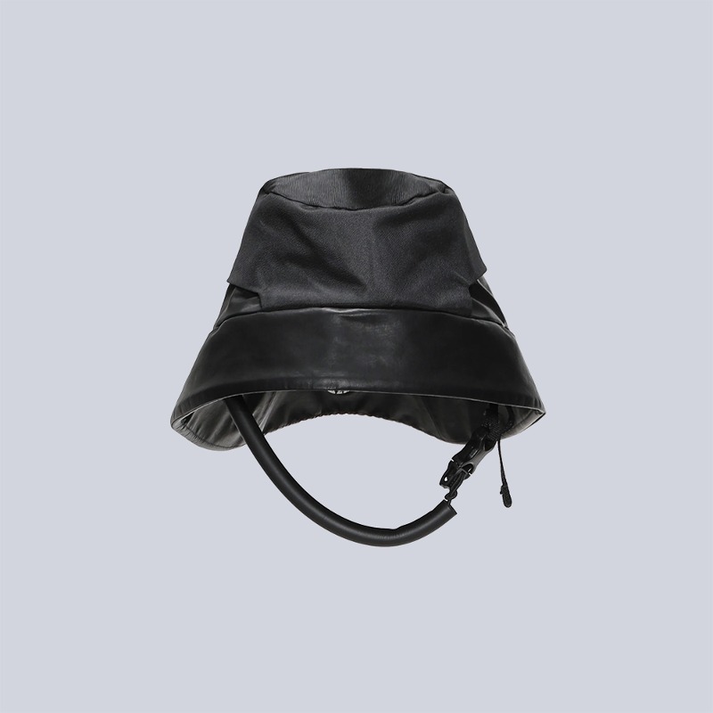 [HAMCUS : 햄커스] Geo bucket hat HS coated black