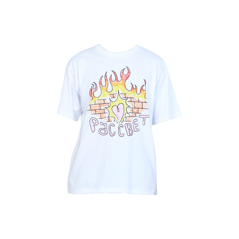 [RASSVET : 라스벳] FIREWALL artwork t-shirt white
