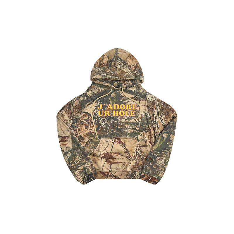 [BARRAGAN : 바라간] J&#039;ADORE UR HOLE LAYERED TRANSFORMABLE HOODIE CAMO