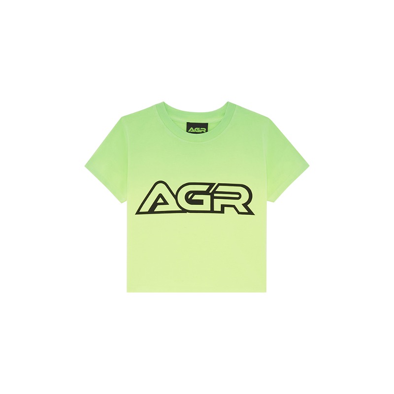 [AGR : 에이지알] BABY TEE GREEN YELLOW