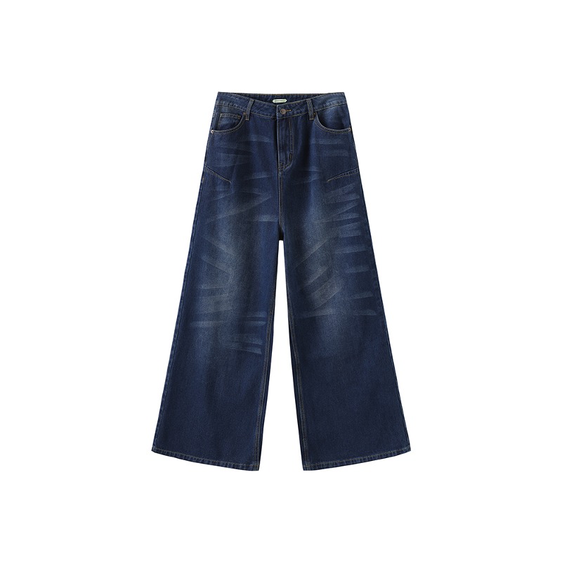 [UMAMIISM : 우마미즘] X line faded flare jeans washed indigo