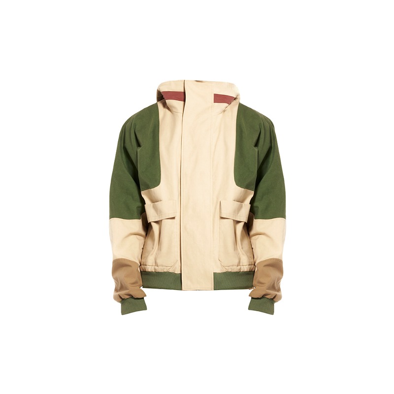 [RANRA : 란라] Godor multi color panels outdoor cotton jacket