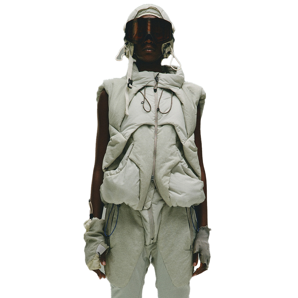 [HAMCUS : 햄커스] SCARS / OVERLAPPING PANEL PADDED TACTICAL VEST WHITE