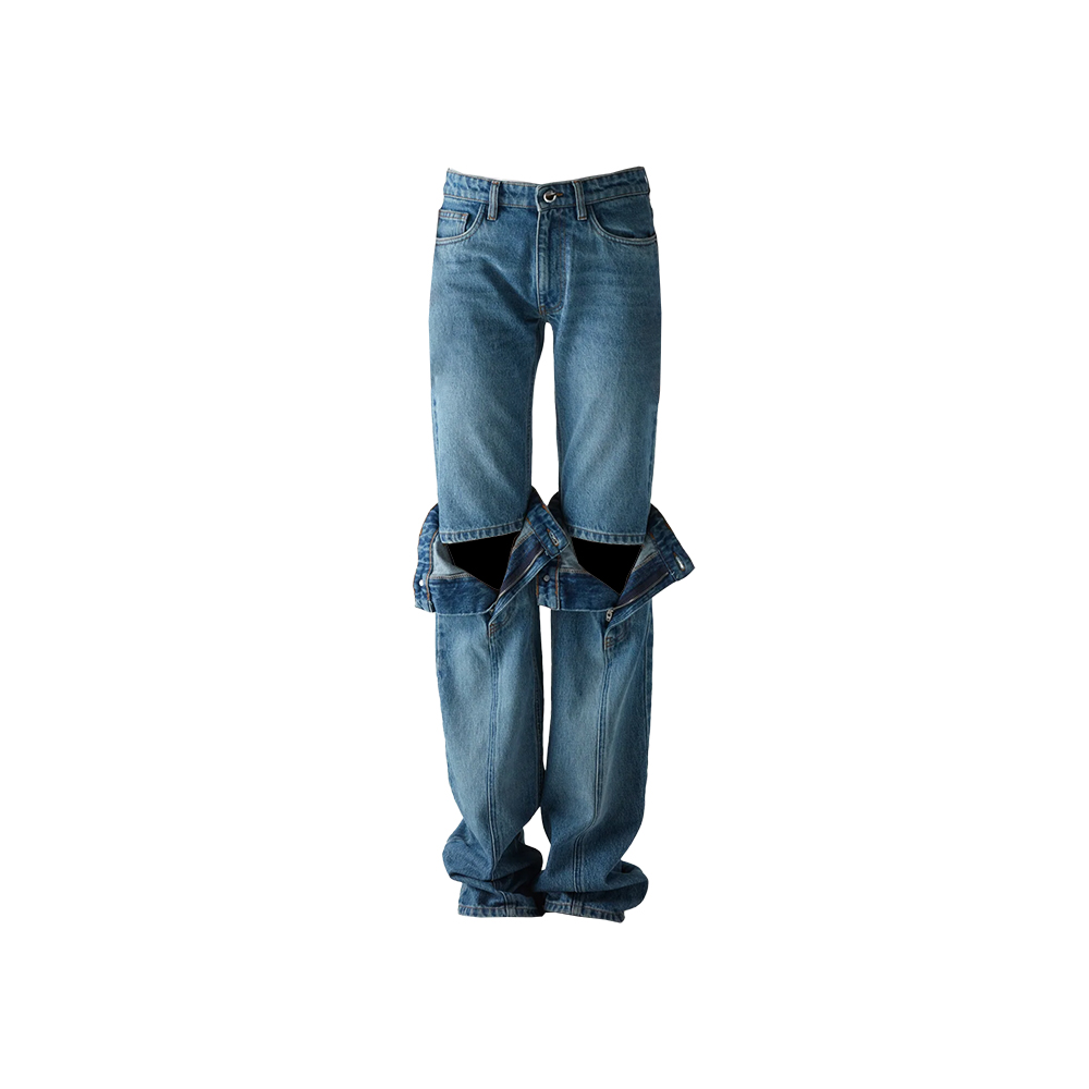 [COPERNI : 코페르니] OPEN KNEE JEANS WASHED BLUE