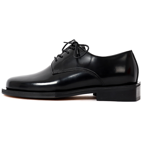 Square derby shoes (black)