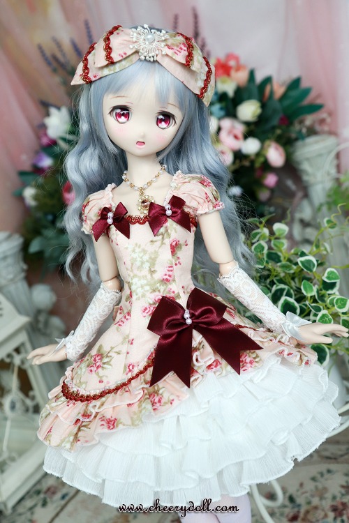 (Renewal) Sweet Lolita Mini Dress- Apricot Pink