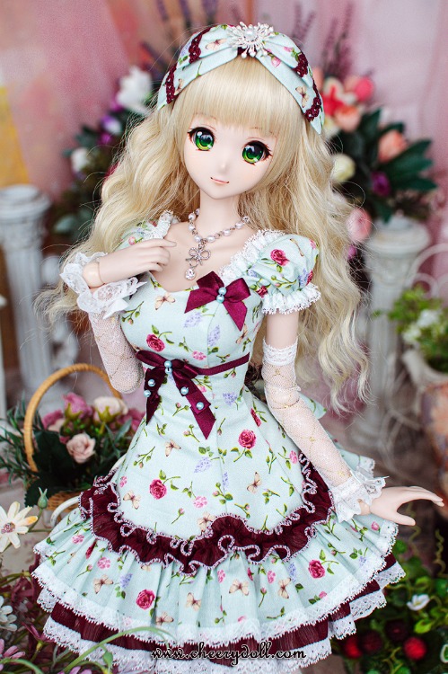 Adorable Lolita Mini Dress-Mint