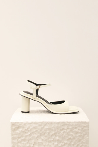 Jenny Sandals Leather Ivoryblanc sur blanc blanc sur blanc 블랑수블랑 디자이너 슈즈