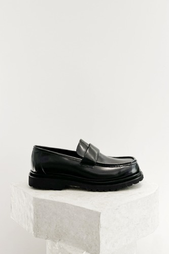 Owen Leather Loafers Blackblanc sur blanc blanc sur blanc 블랑수블랑 디자이너 슈즈