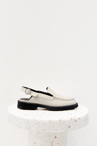 Loel  Loafers Leather Ivoryblanc sur blanc blanc sur blanc 블랑수블랑 디자이너 슈즈