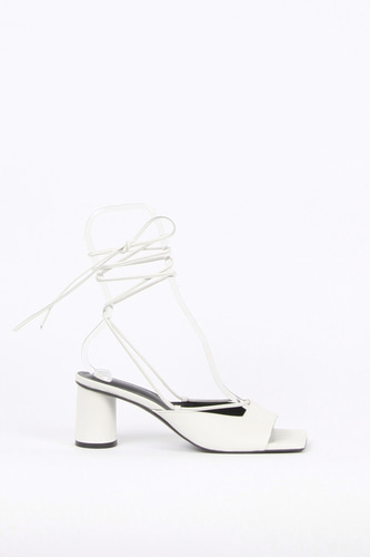 Reina Sandals Leather Ivoryblanc sur blanc blanc sur blanc 블랑수블랑 디자이너 슈즈