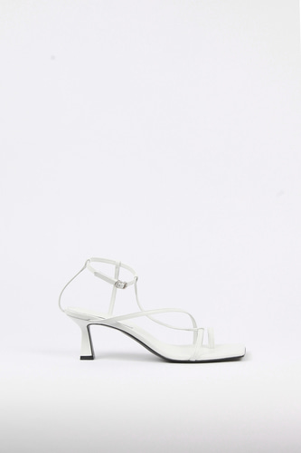 Didie Sandals Leather Whiteblanc sur blanc blanc sur blanc 블랑수블랑 디자이너 슈즈