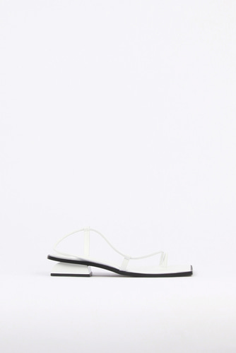 Aida Sandals Leather Whiteblanc sur blanc blanc sur blanc 블랑수블랑 디자이너 슈즈