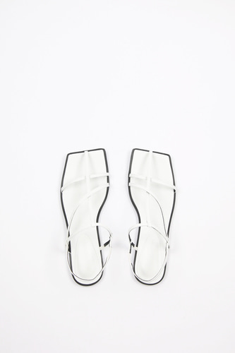 Yves Sandals Leather Whiteblanc sur blanc blanc sur blanc 블랑수블랑 디자이너 슈즈