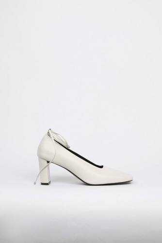 Olivia Pumps Leather Off-Whiteblanc sur blanc blanc sur blanc 블랑수블랑 디자이너 슈즈