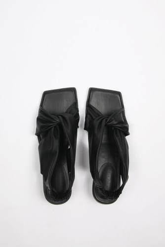 Ella Sandals Leather Blackblanc sur blanc blanc sur blanc 블랑수블랑 디자이너 슈즈