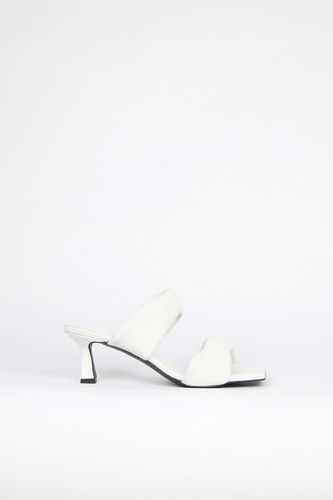 Sarah Sandals Leather Whiteblanc sur blanc blanc sur blanc 블랑수블랑 디자이너 슈즈