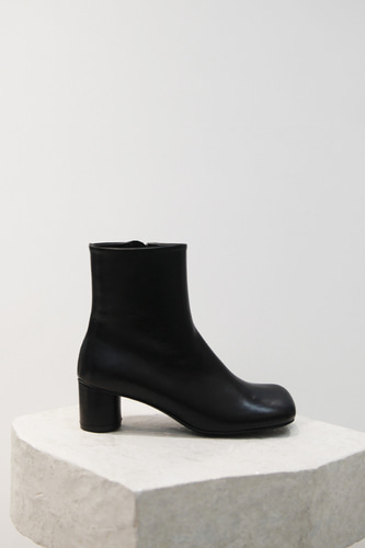 Luna Ankle Boots Leather Black 5cmblanc sur blanc blanc sur blanc 블랑수블랑 디자이너 슈즈