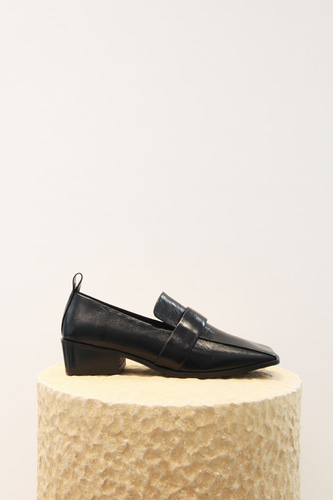 Louis Loafers Leather Black 4cm heelsblanc sur blanc blanc sur blanc 블랑수블랑 디자이너 슈즈