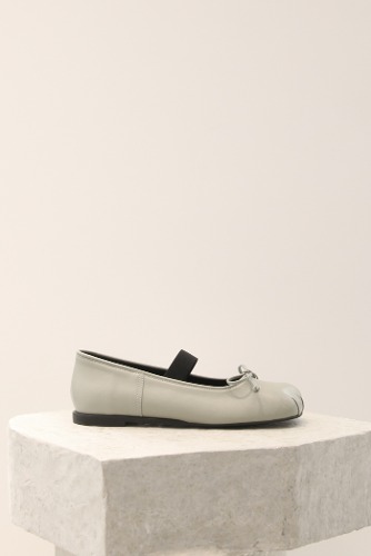 Lumi Ballet Flats Leather Mint Greyblanc sur blanc blanc sur blanc 블랑수블랑 디자이너 슈즈