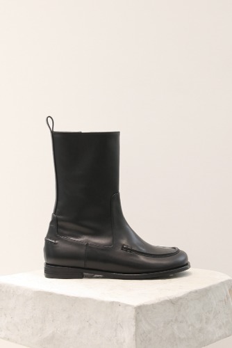 Aspyn Ankle Boots Leather Blackblanc sur blanc blanc sur blanc 블랑수블랑 디자이너 슈즈