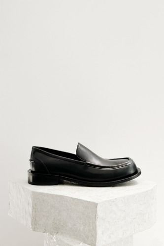 Marcel Leather Loafers Blackblanc sur blanc blanc sur blanc 블랑수블랑 디자이너 슈즈