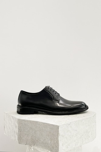 Evan Leather Derby Shoes Blackblanc sur blanc blanc sur blanc 블랑수블랑 디자이너 슈즈