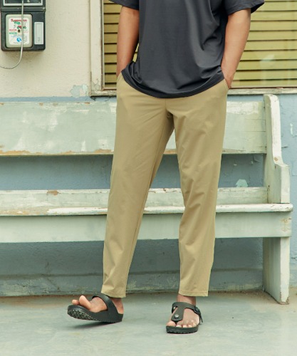 Easy-Care Up Tension All-Around Pants [Beige]