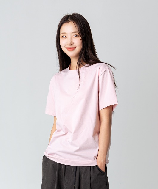밸롭몰 여성 무지 좋은 티셔츠S2 핑크, ballop