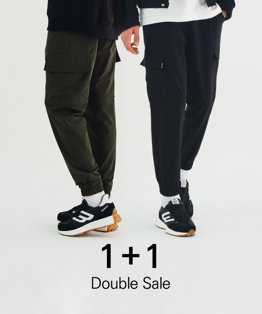 Easy-Care Up Tension Jogger Pants 1+1 Set
