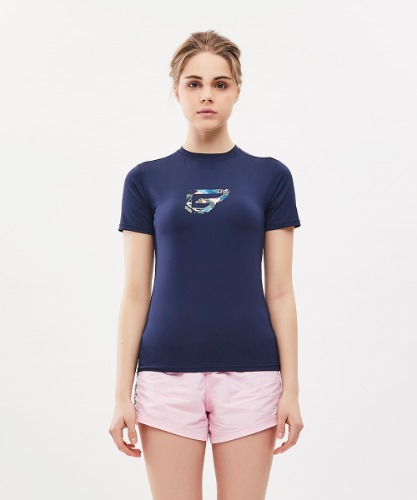 밸롭몰 밸롭 여성 쿨썸 티셔츠 네이비, ballop