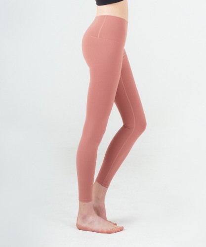 Signature Yoga High Ankle Leggings [Dry Rose]