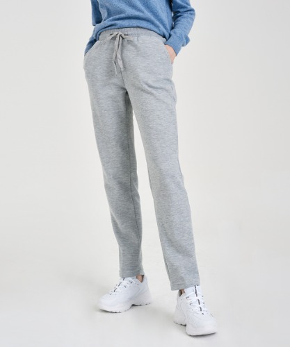Fleece-Lined Sweatpants [Melange Gray]
