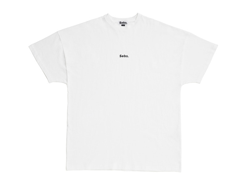 [셉스]Sebs Small Logo Half Sleeve T-Shirts│Wihte