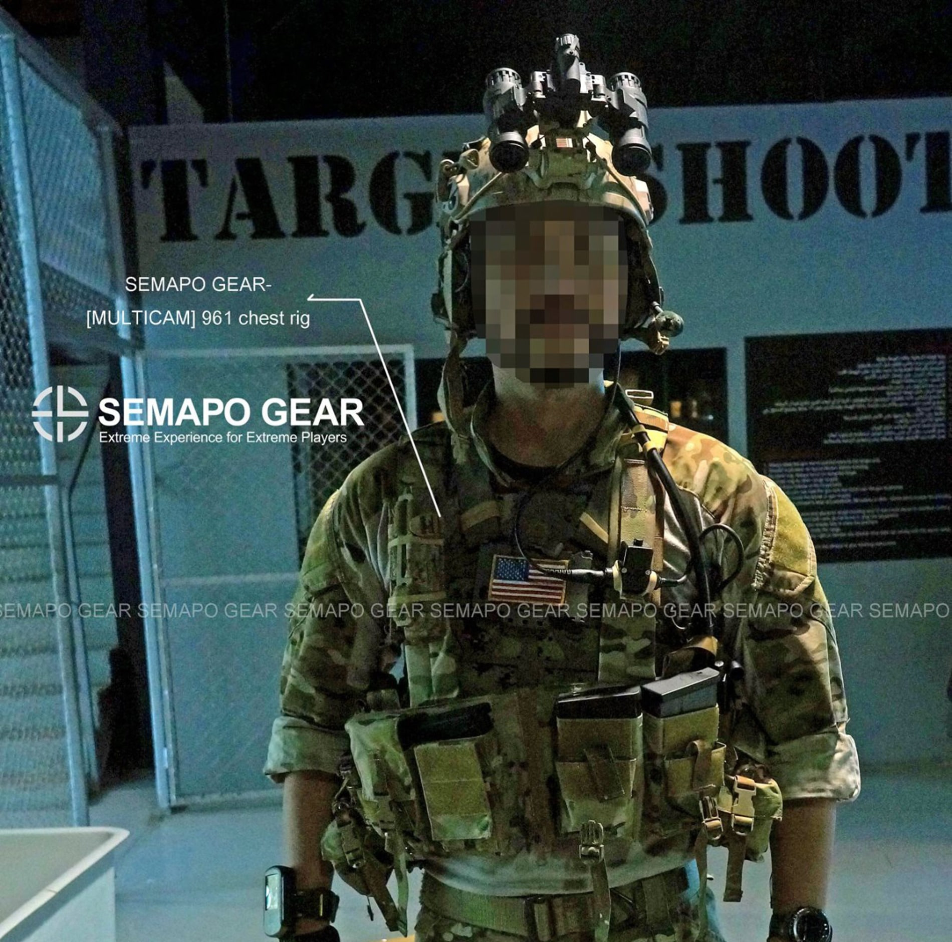 【新品未使用】motto_kuma / MultiCam MULTICAM] 3D combat uniform SET - SEMAPO GEAR
