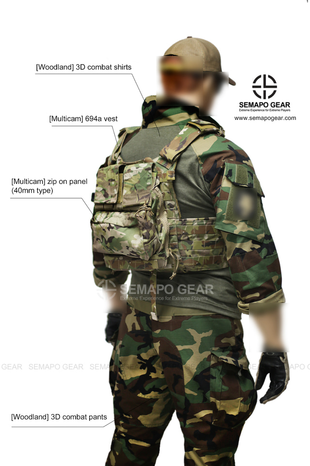 semapo マルチカム Multicam] Zip on pannel (40mm type) - SEMAPO GEAR