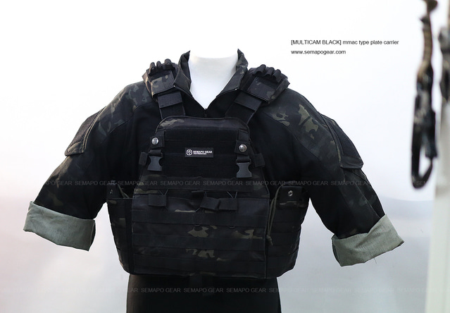 Multicam Black] 3D combat uniform shirts - SEMAPO GEAR